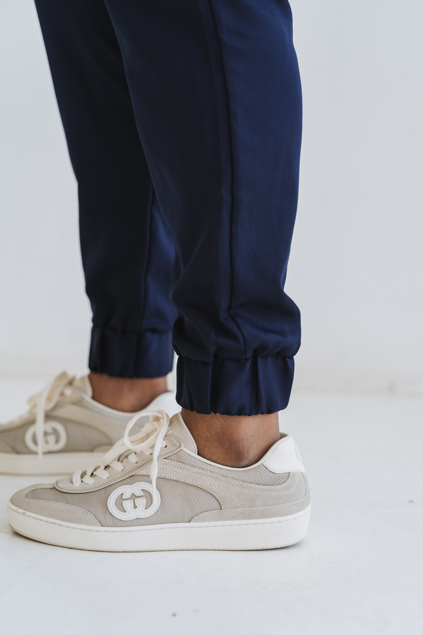 ladies navy jogger pant